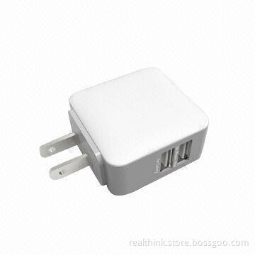 Dual USB Travel Charger, Suitable for iPad and iPhone (10W)